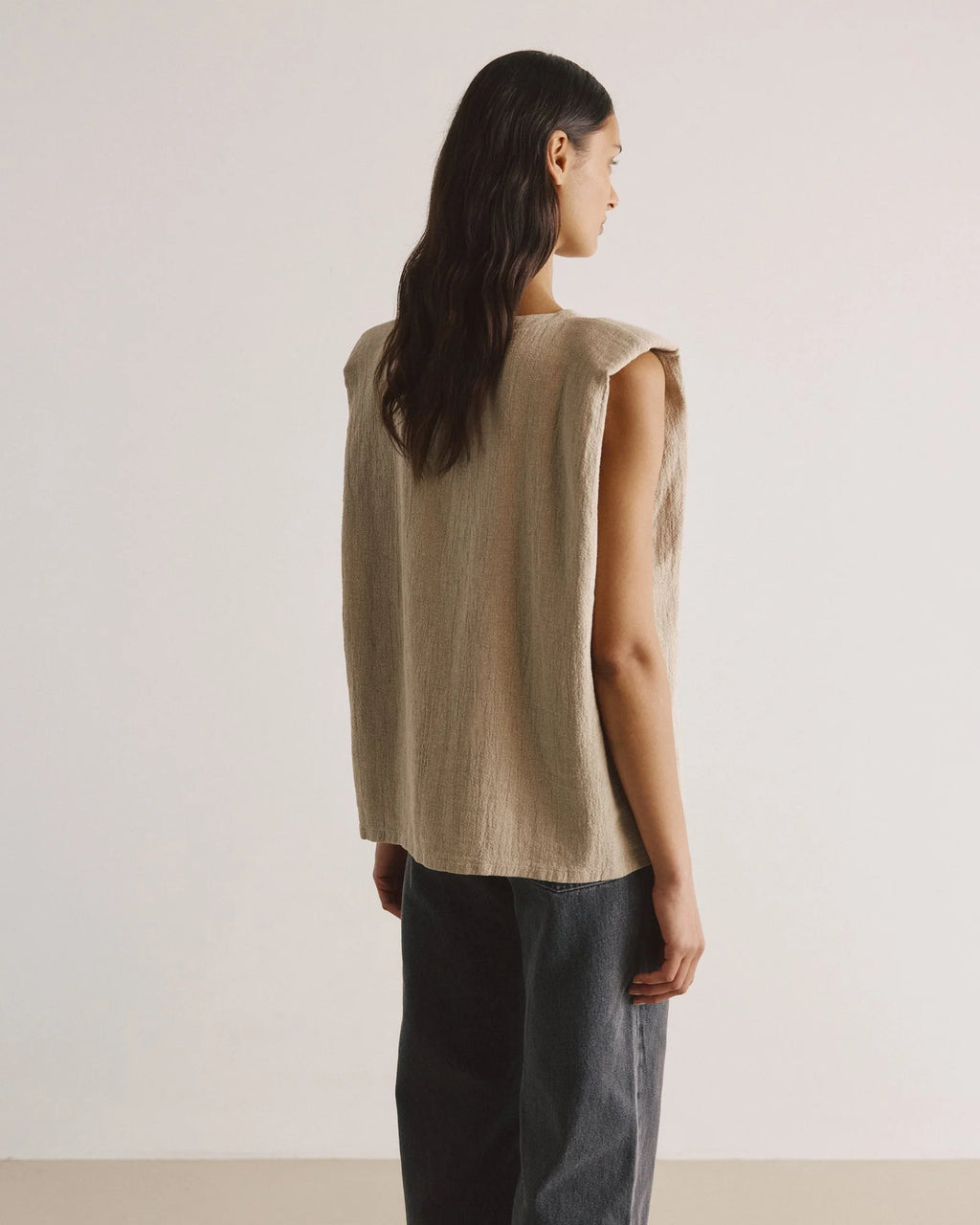Top DEBBIE linen
