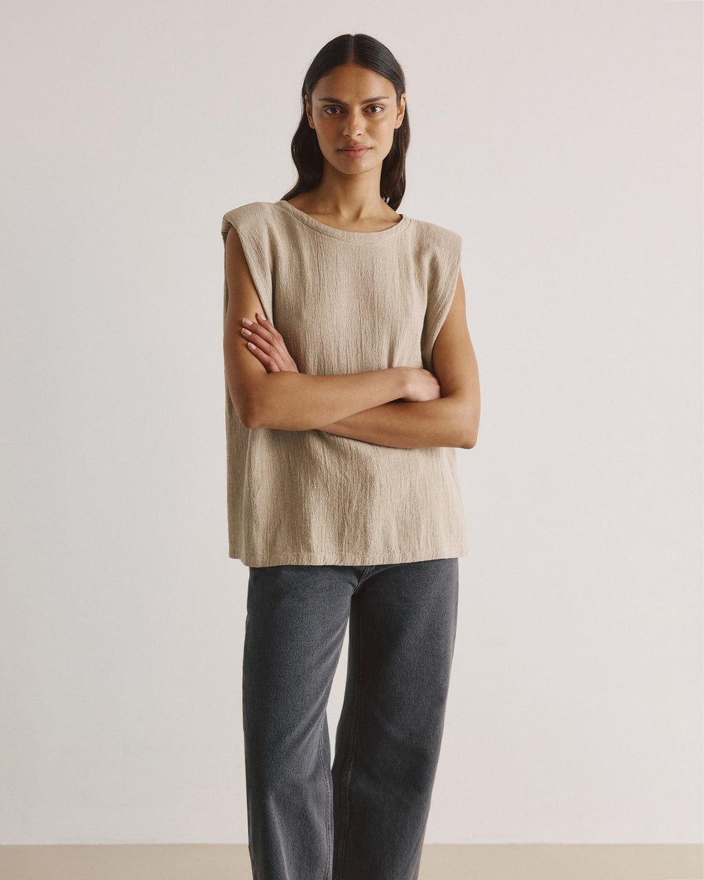 Top DEBBIE linen
