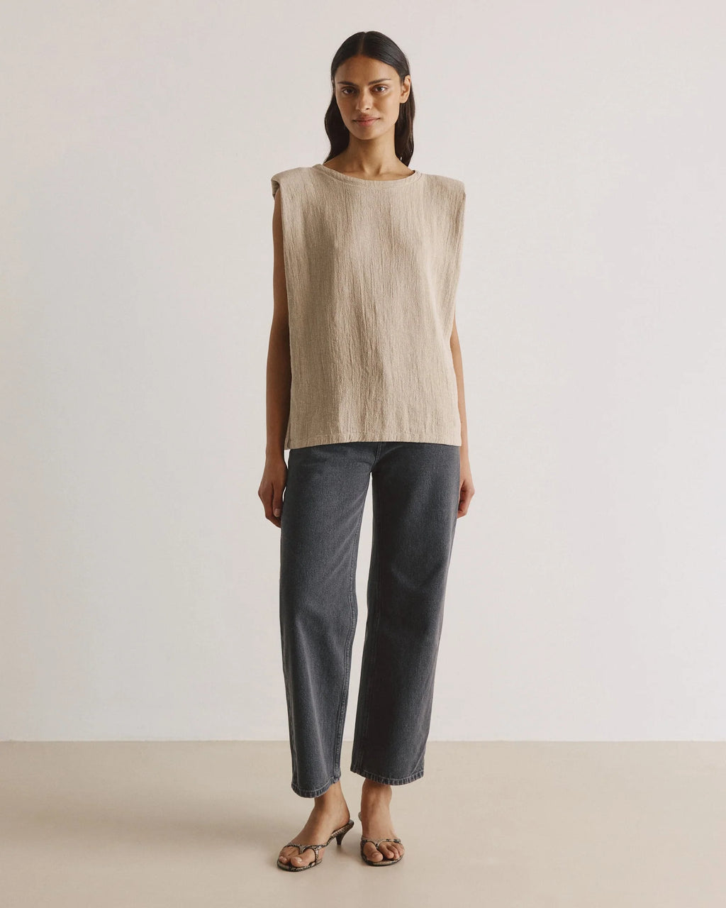 Top DEBBIE linen